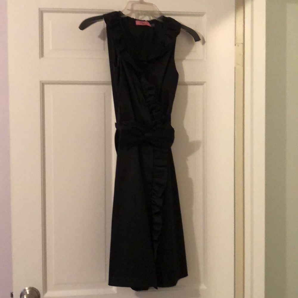 Eliza J Tuxedo Wrap Dress
